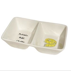 Rae Dunn Divided Dish Measure Make Create‎ Ceramic Storage Home